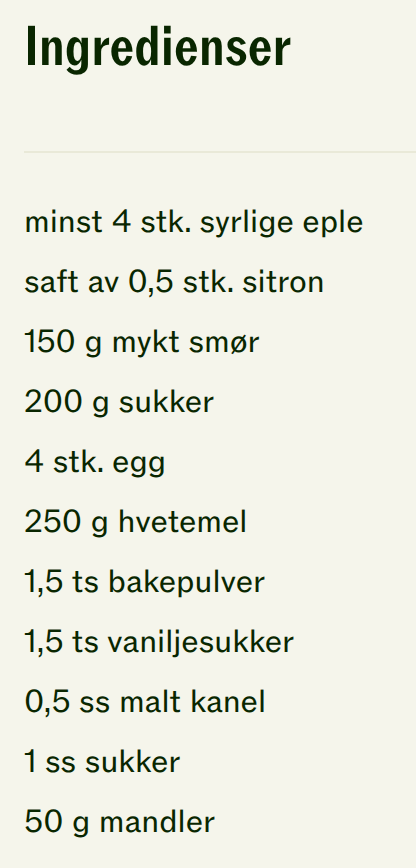 eplekake